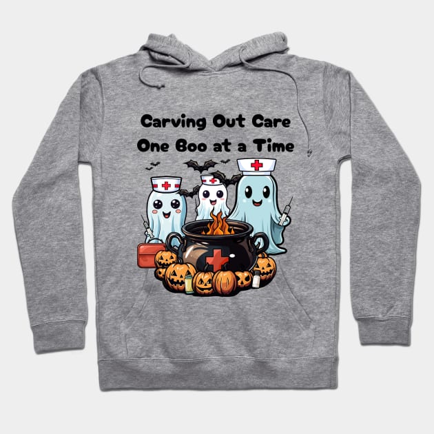 Carving Out Care One Boo at a Time Hoodie by ToonSpace